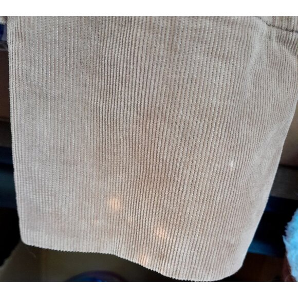 Anthropologie Corduroy Preppy Blazer Jacket Tan Striped Lining Womens Size 6 - Picture 12 of 12